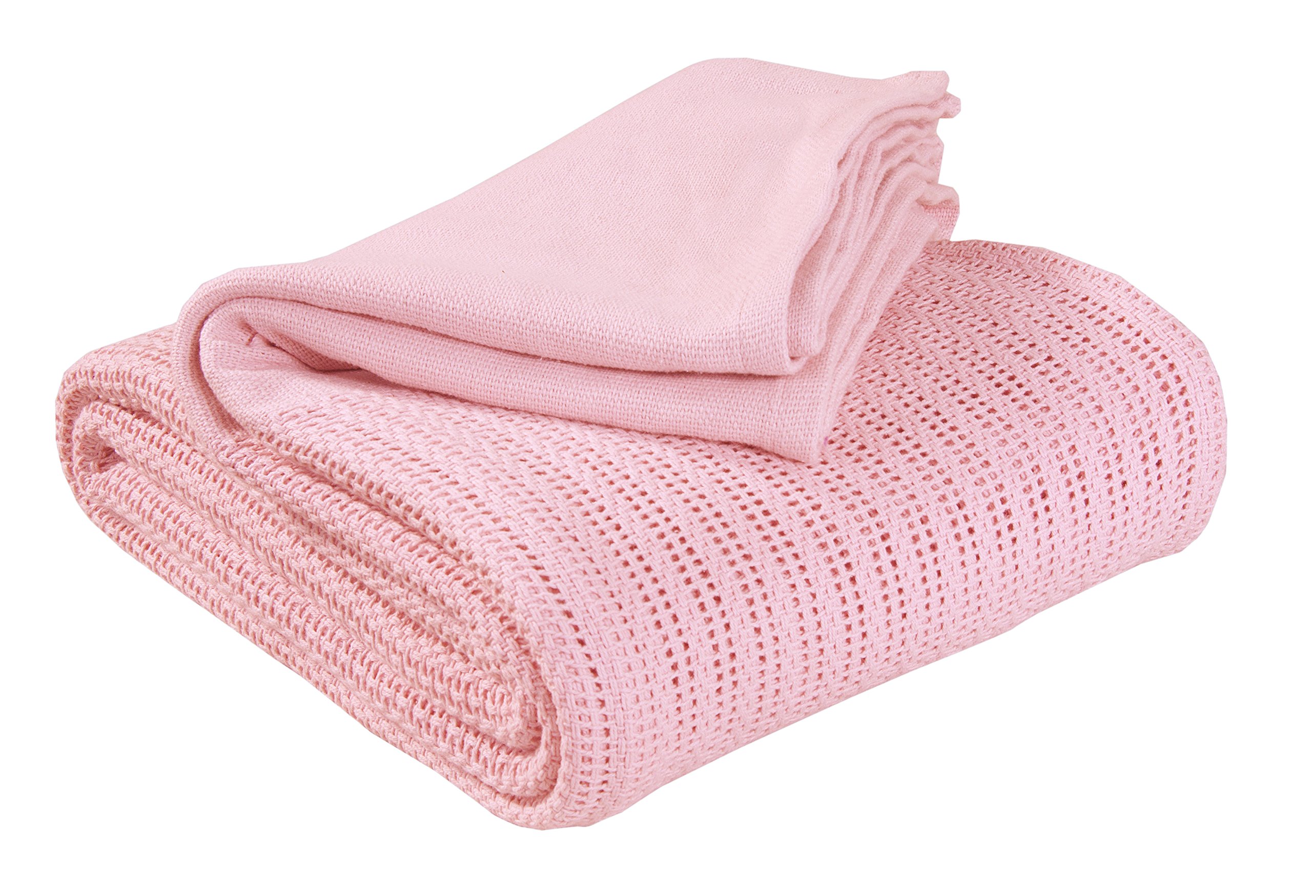 pink cellular blanket