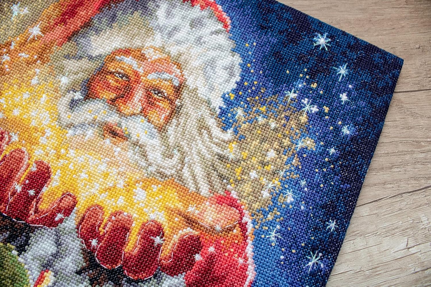 Letistitch Counted Cross Stitch Kit on Canvas Aida with Christmas Miracle. Perfect Pattern 11.42 * 11.81 inches L8049. Wonderful for Art & Craft Amateurs