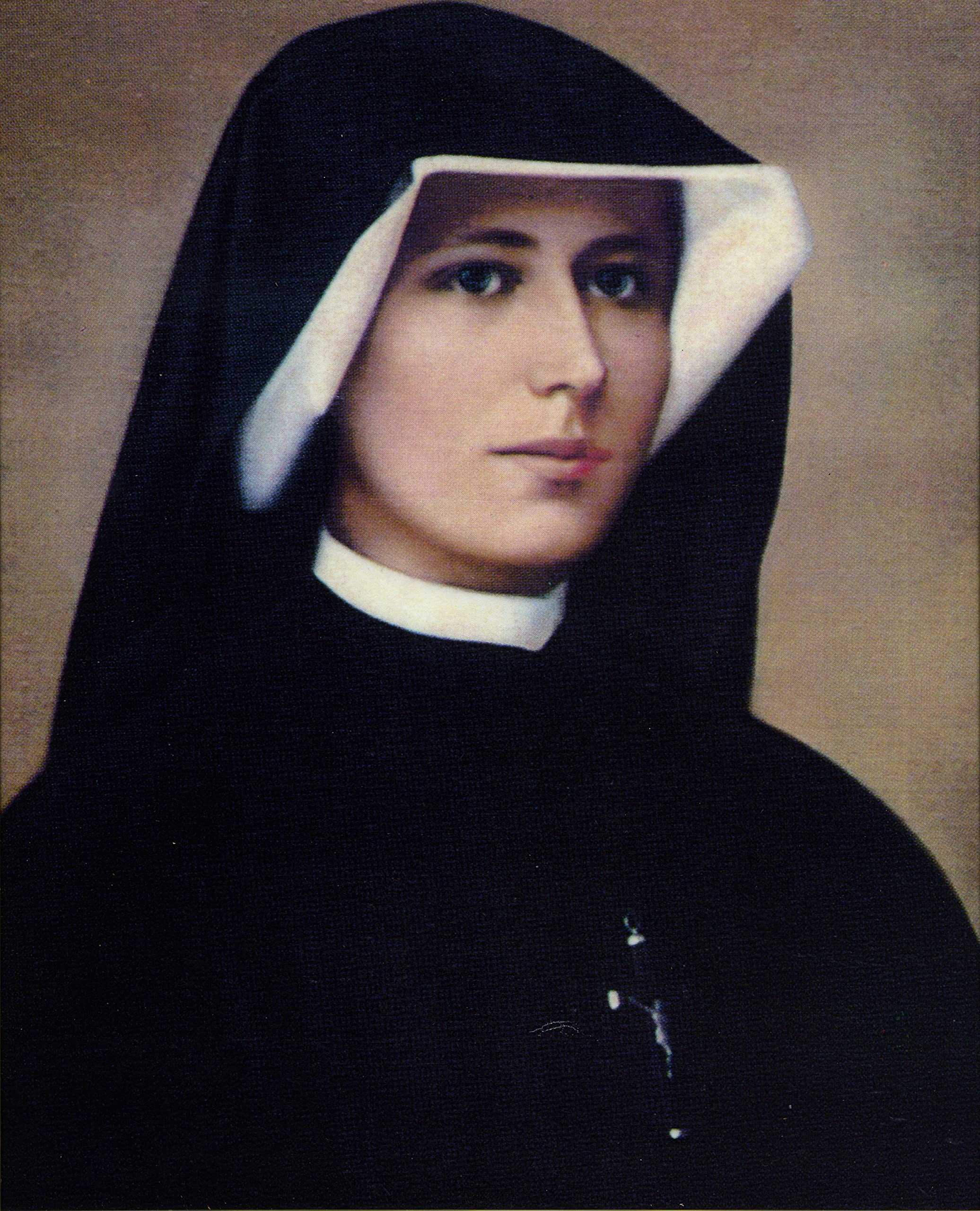 Autom co Catholic print picture - St. Maria Faustina - 8 in x 10 in ready to be framed