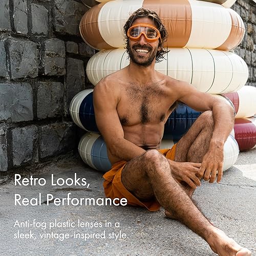 Miniatura 5 de Petites Pommes Gafas de natación para adultos a partir de 14 años silicona ligera, lente ancha antivaho y hebilla segura para el cabello, bolsa de