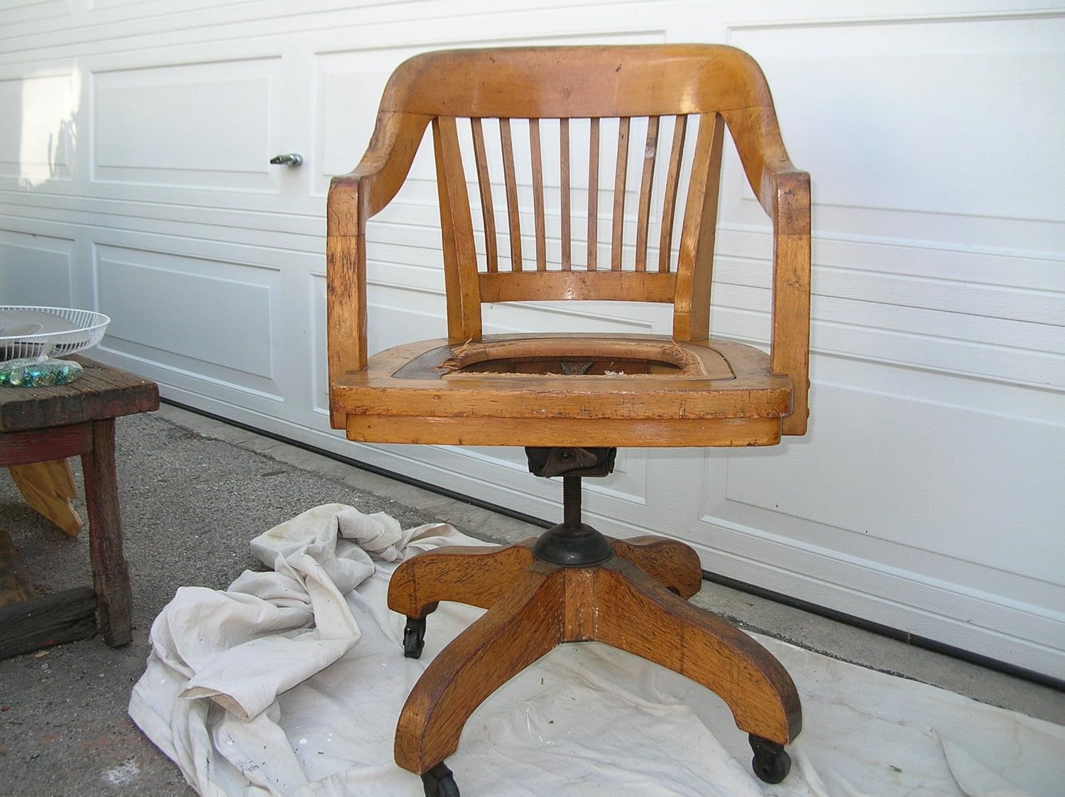 Antique Wooden Desk Chair Wooden Swivel Chair Office