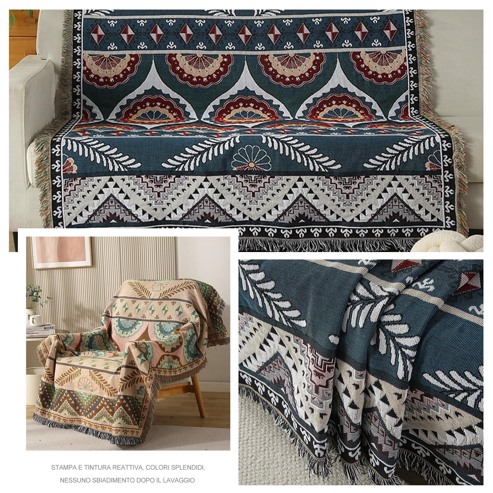 Ergocar coperto in jacquard, soffice nappa, sottile e confortevole, viaggio morbido e caldo, per camera da letto, soggiorno, ufficio
