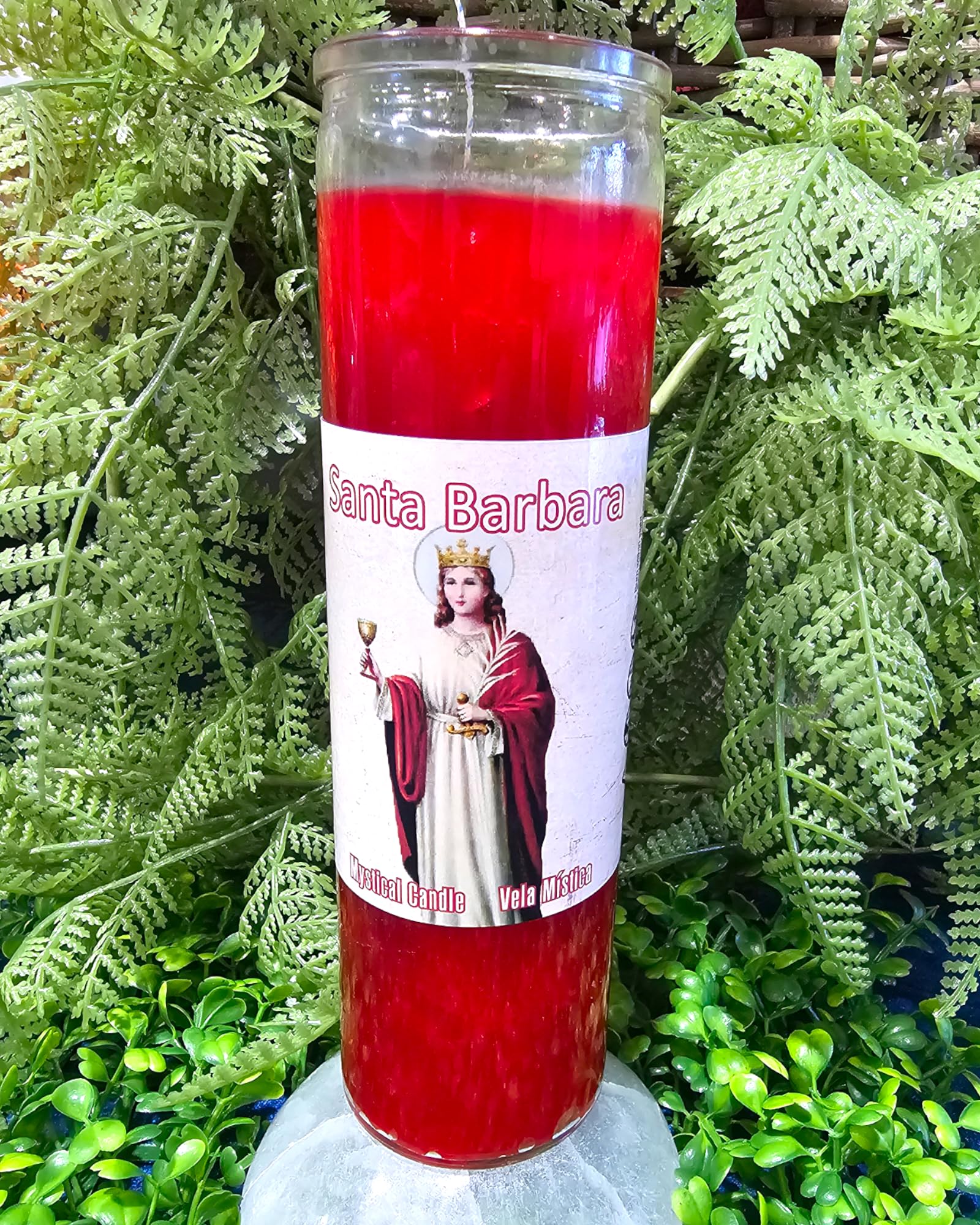 Saint Barbara Candle | Vela De Santa Barbara Spiritual Prayer Candle 7-Day Candle