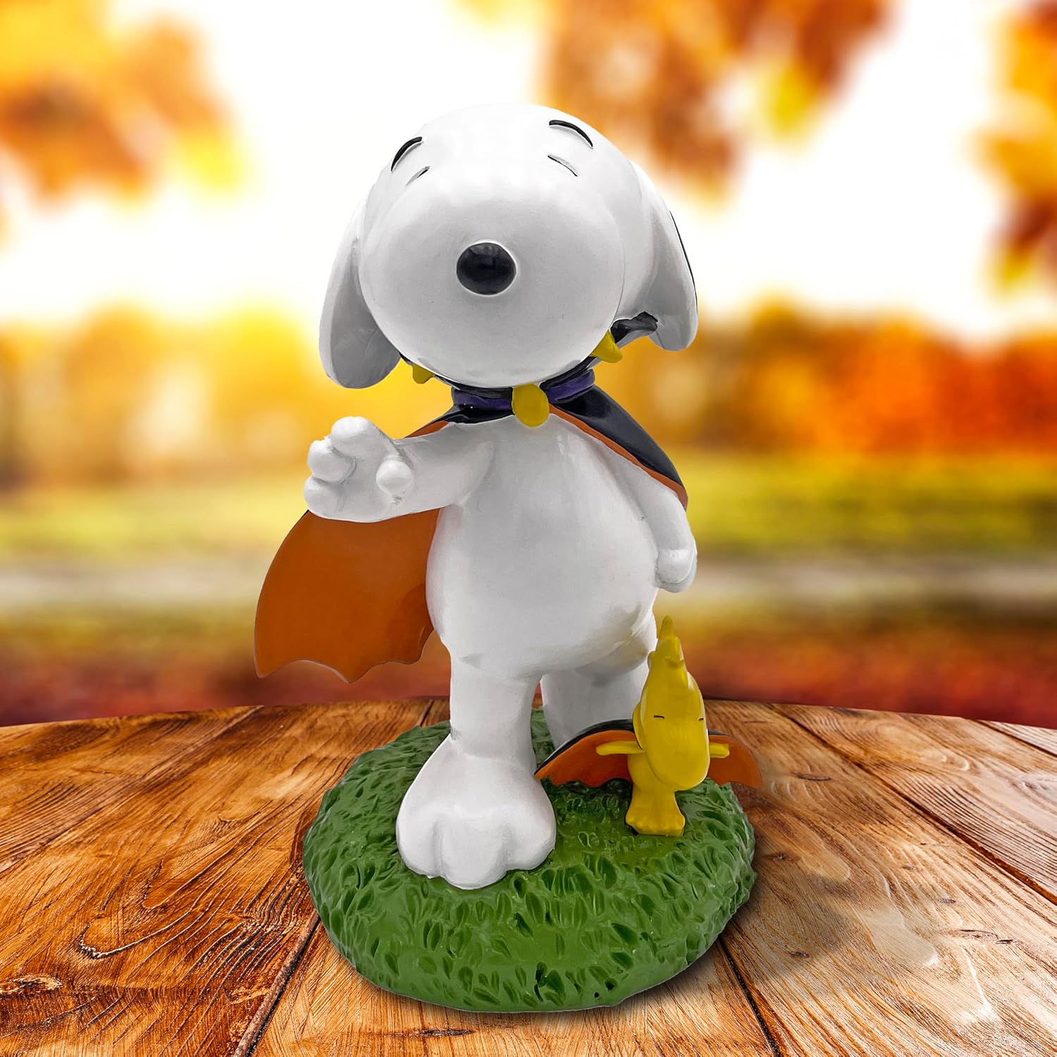 Peanuts® Snoopy & Woodstock Dressed for Halloween 8" Garden Statue