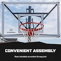Vista 4 de Silverback NXT - Aros de baloncesto enterrados de 54 pulgadas y NXT de 60 pulgadas con tablero de baloncesto de altura ajustable y diseño QuickPlay