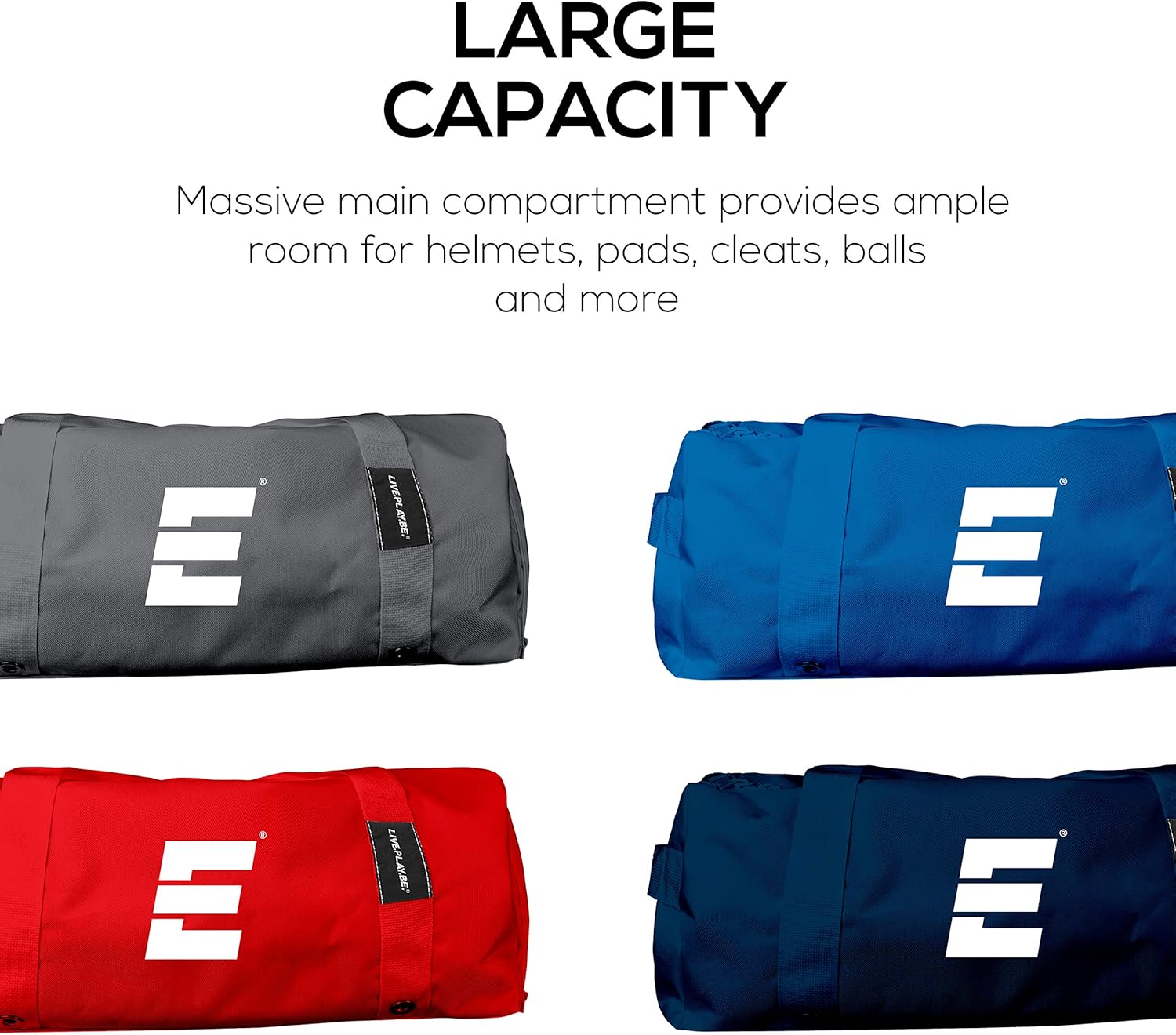 Epoch Training Team Bag - Large Duffle Bag with Shoe Compartment - Cardio Fitness Athletic Training Bag, Red : Sports & Outdoors