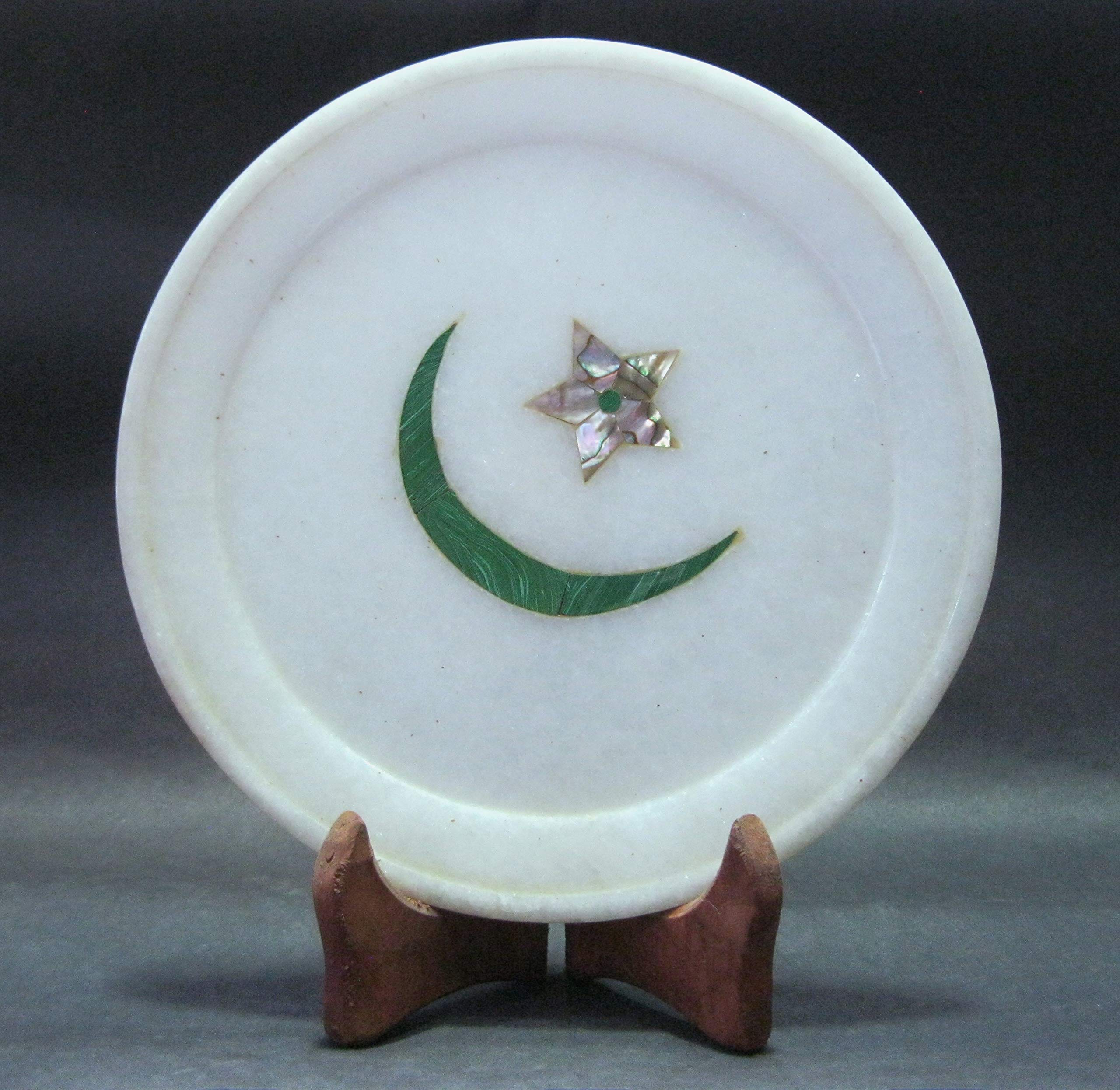 Plato de mármol de 7 pulgadas para Eid y mesa de hotel o restaurante