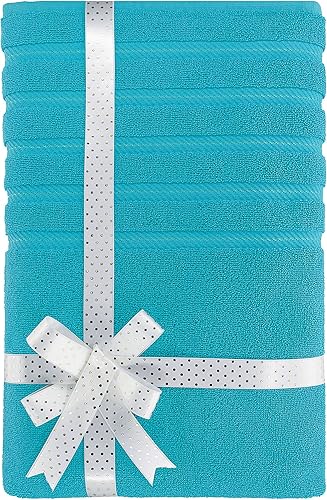 Miniatura 287 de American Soft Linen - Juego de 4 toallas de baño, 100% de algodón turco de 27 x 54 pulgadas, toallas de baño extragrandes, toallas para ducha