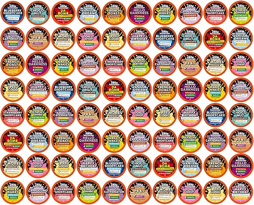 Java Factory Coffee Pods Compatible with K Cup Brewers Including 2.0, Assorted Variety Pack, 80 Count