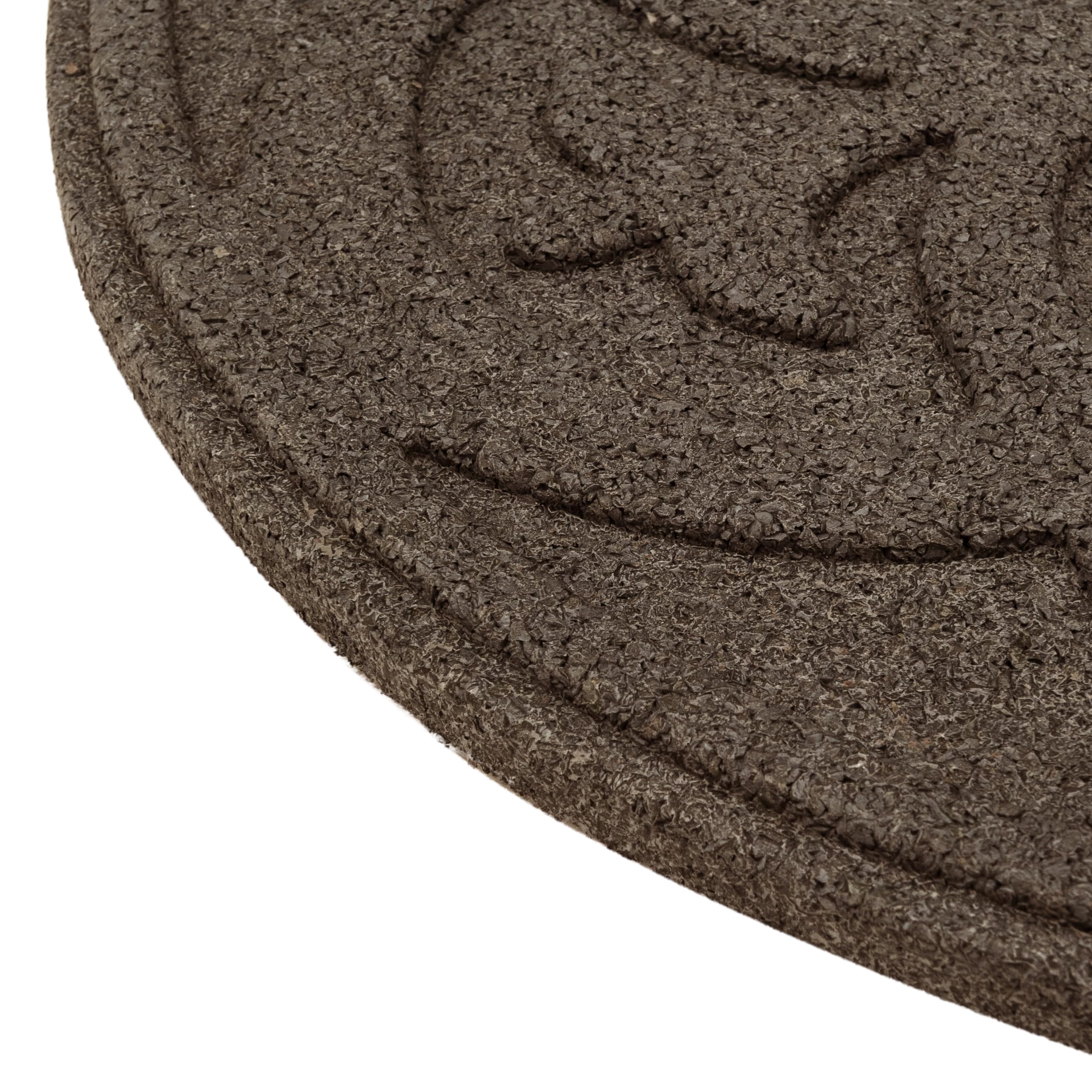 bepco Juego de 4 placas de goma para jardín, para arriates, 45,8 x 1,8 cm, terracota