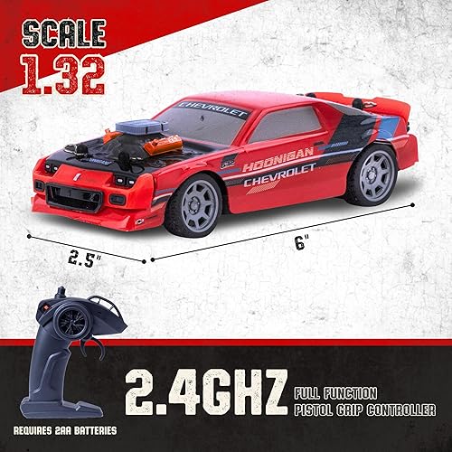 Miniatura 3 de Flybar Hoonigan Camaro - Auto a control remoto para niños - Coche RC, autos de carreras, 3.7V, 2.4 GHz, diseño de réplica detallada, batería