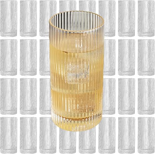 Miniatura 7 de LEMONSODA Vintage Straight Line Rocks Vasos y Vasos (Vasos de 10 oz - Juego de 48) 2070