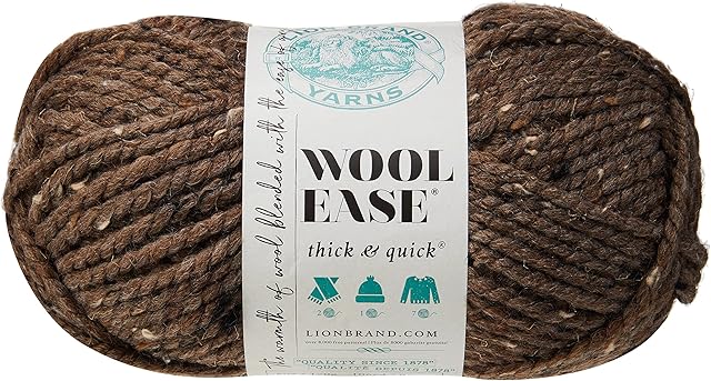 Lion Brand Yarn Company 1-Piece Wool-Ease Thick and Quick, Barley