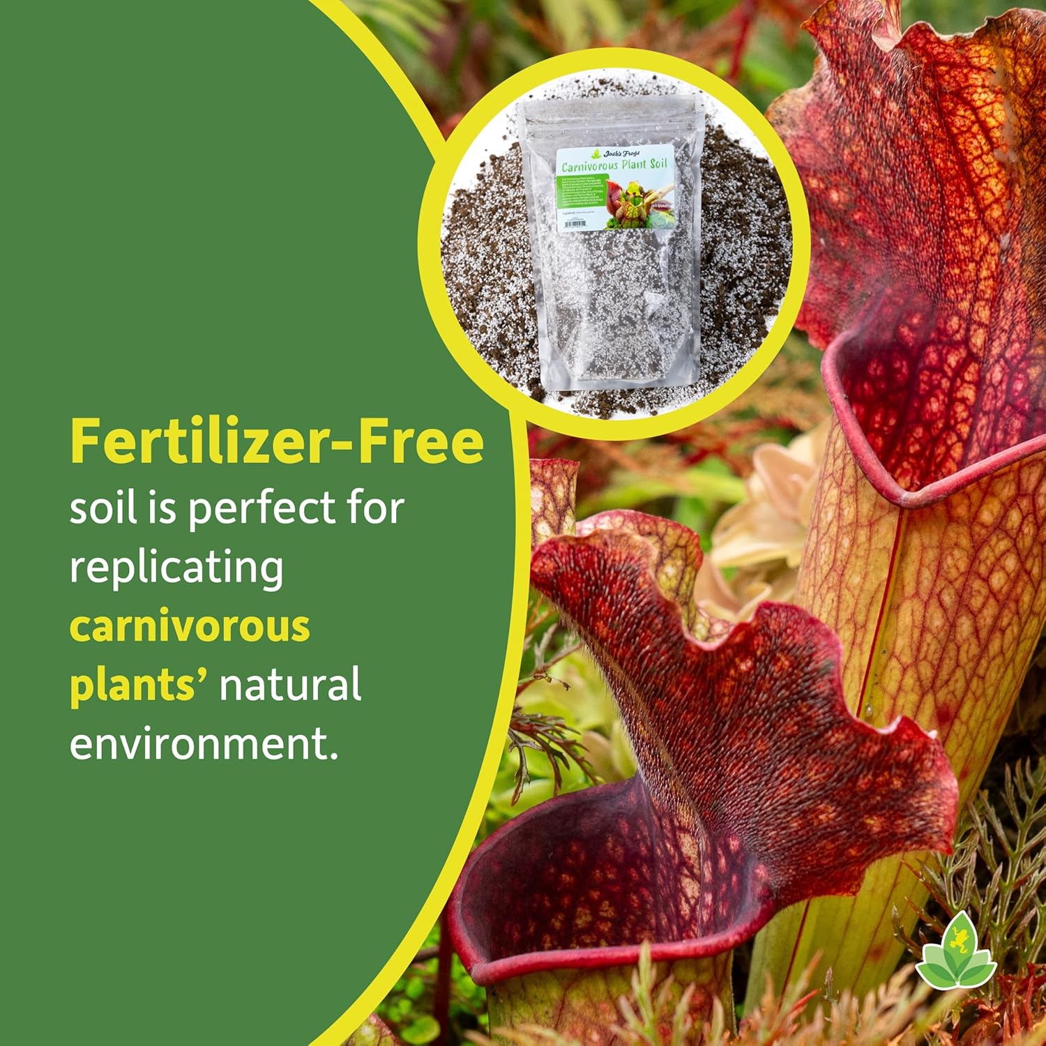 Josh's Frogs Sprig & Stone Carnivorous Plant Soil - Venus Fly Traps/Pitchers/Sundews (4 Quart)