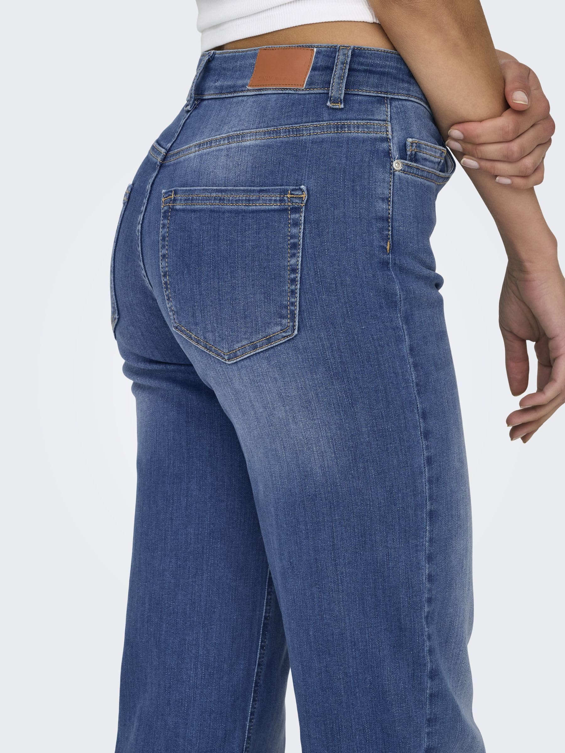 ONLY Straight Fit Jeans ONLBLUSH Mid Waist Straight Fit Jeans