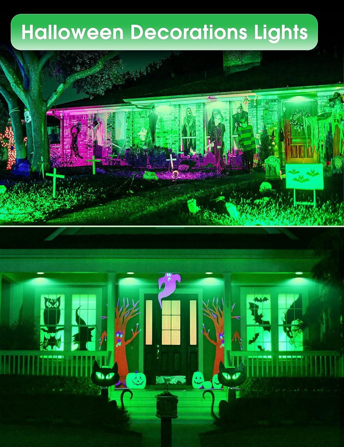 Fulighture Green Flood Light Bulbs 2 Pack, PAR38 15W(100W Equivalent) E26 LED Flood Green Lights Bulbs Outdoor Not-dimmable, Colored Light Bulbs for Christmas Decor, Porch Home Lighting