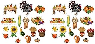Beistle Thanksgiving Cutouts 32 Piece, 4.5