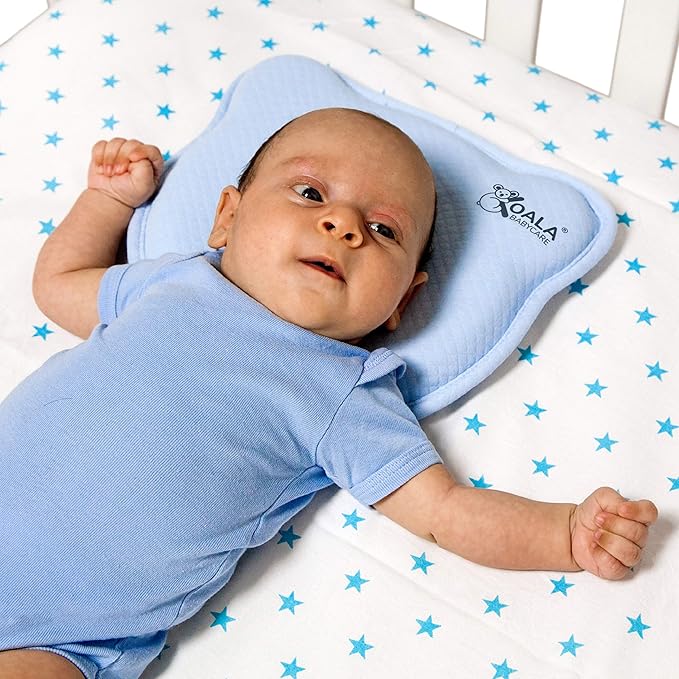 Amazon Com Koala Babycare Memory Foam Baby Pillow For Newborn Prevent Flat Head Plagiocephaly Pillow With Two Removable Covers Baby Head Shaping Pillow For The Prevention Of Flat Head Syndrome Baby
