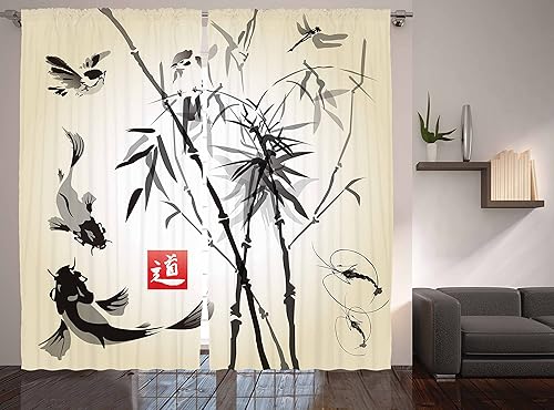 Cortinas Ambesonne con estampado juego de dos cortinas disponible en Yaxa Colombia