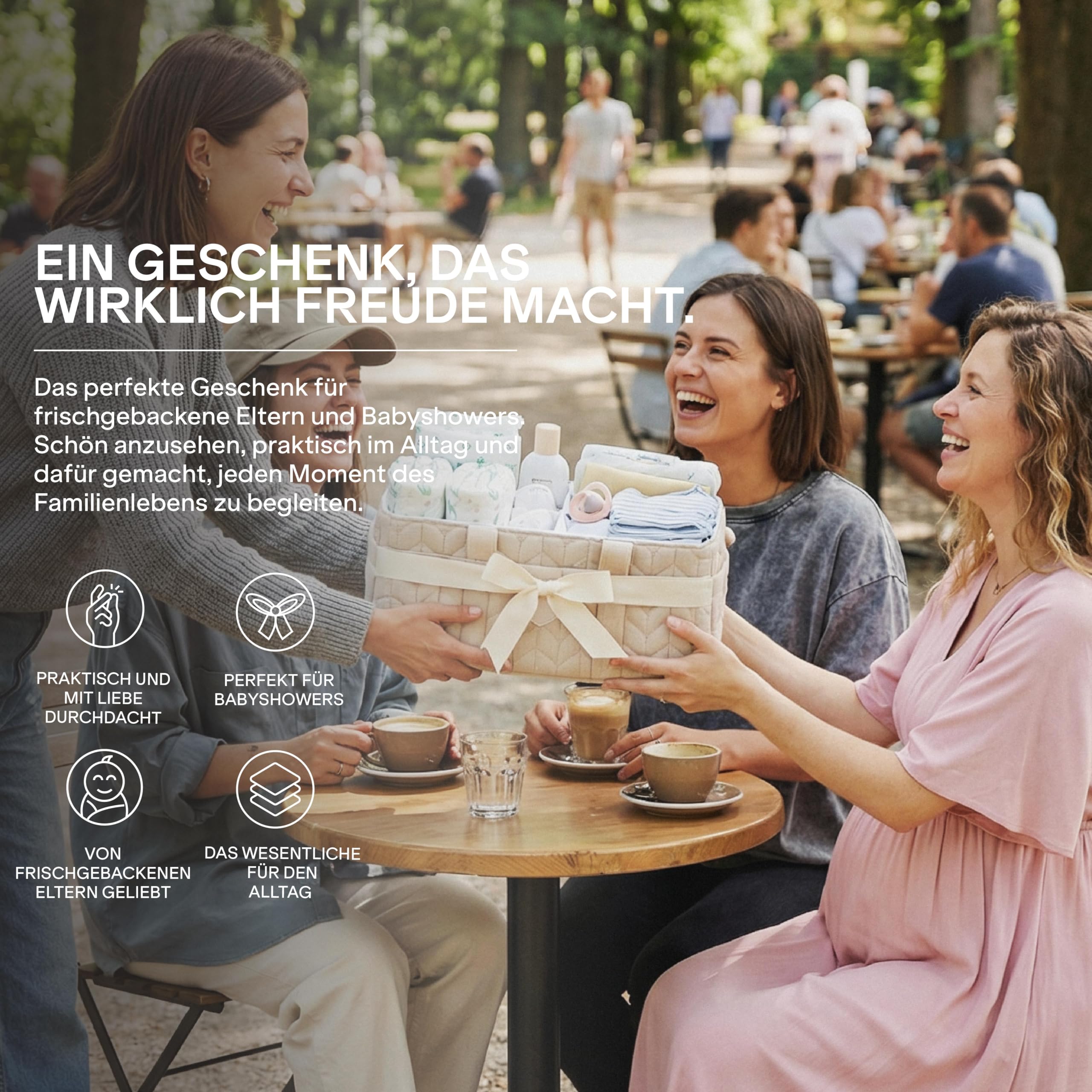 KOALA BABYCARE Wickeltisch Organizer – Wickelorganizer mit Herausnehmbaren Trennwänden, Wickelkorb für Windeln, Feuchttücher und Babyzubehör