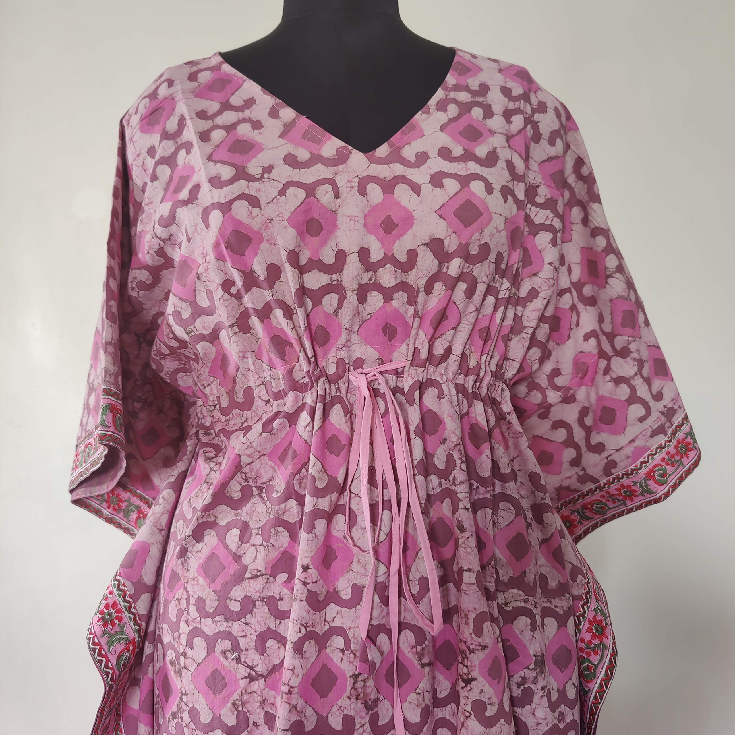Caftan indiano perfetto abito lungo 48 dimensioni spiaggia copertura up, pigiameria, miglior regalo per lei, kaftano, abito Caftan bello colore stampato Caftan 022