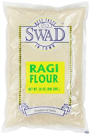 Finger Millet Flour Ragi Flour 28oz. by Swad, White