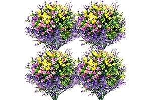 Artificial Outdoor Flowers with Spring Floral Picks