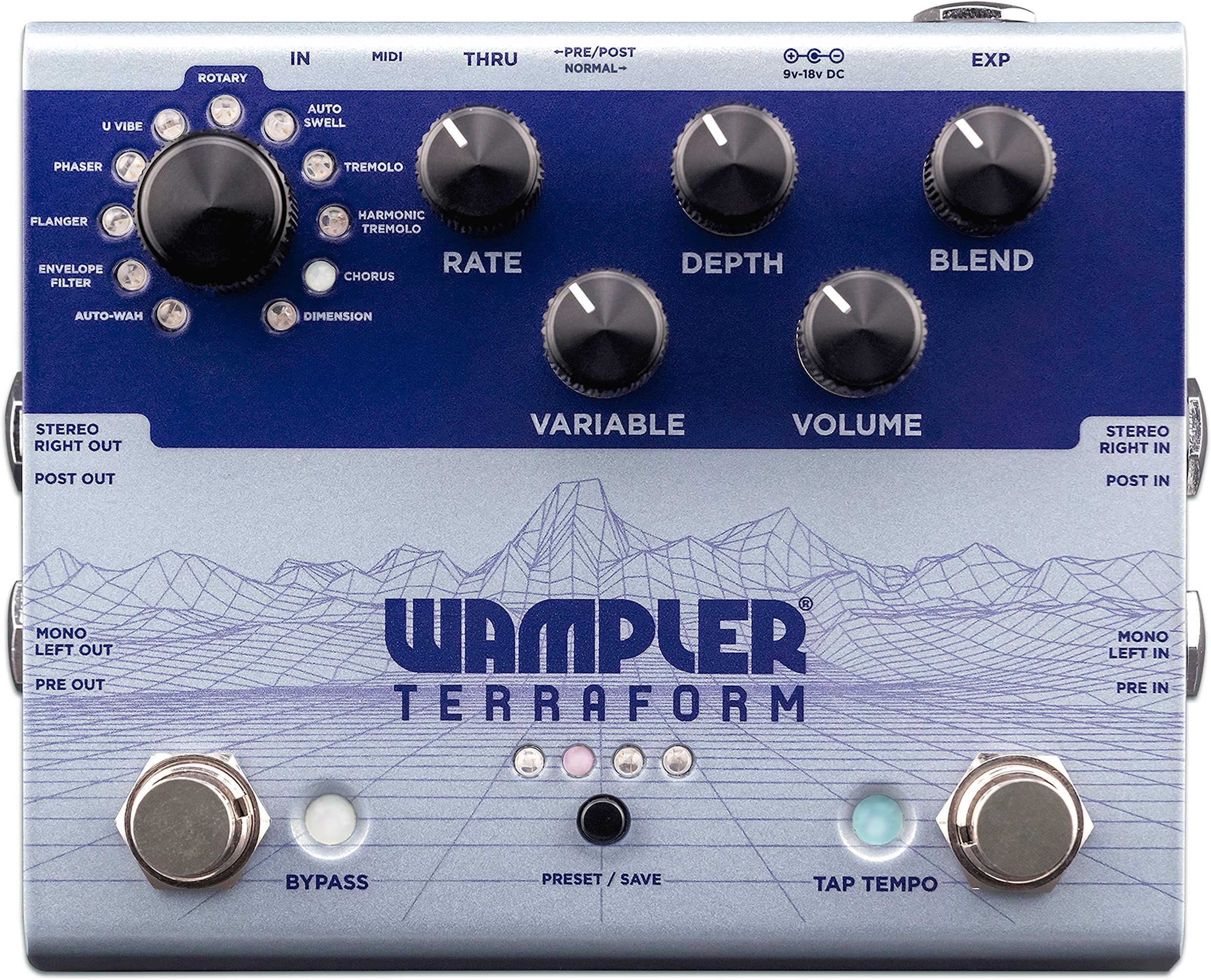 Wampler Terraform Multi-Modulation Guitar Effects Pedal