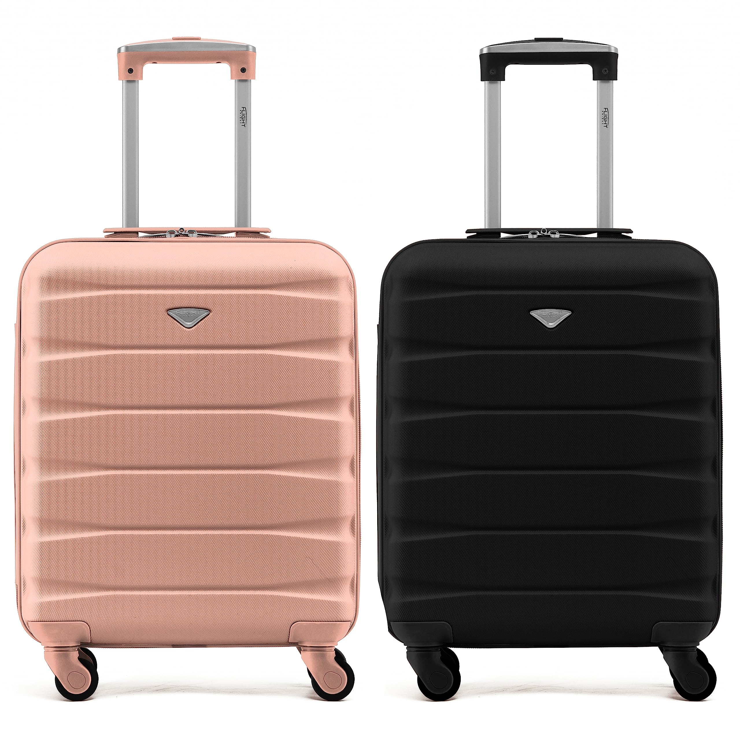 Flight Knight Suitcase Set of 2 Lightweight 4 Wheel ABS Hard Case Cabin Carry On Hand Luggage Approved for Over 100 Airlines Including easyJet, British Airways, Ryanair & Many More 55x35x20cm — view 219
