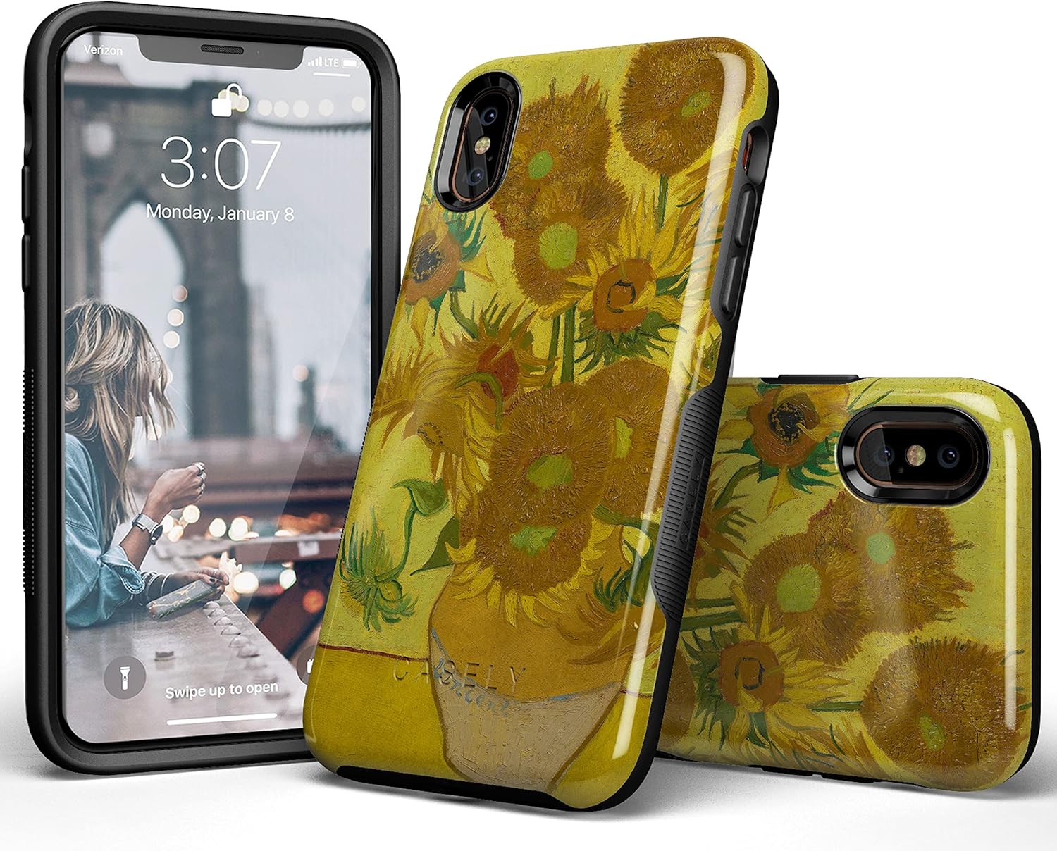 Casely iPhone Xs Max Case | Van Gogh | Sunflowers Floral | Bold Protective Design