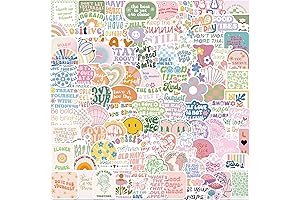 100PCS Pink Inspirational Stickers, Preppy Motivational Decals