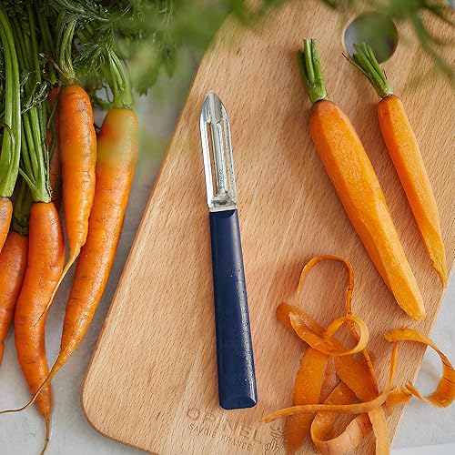 Miniatura 6 de Opinel Les Essentials+ No. 315 Peeler, Corrosion Resistant + Dishwasher Safe, Made in France, Blue