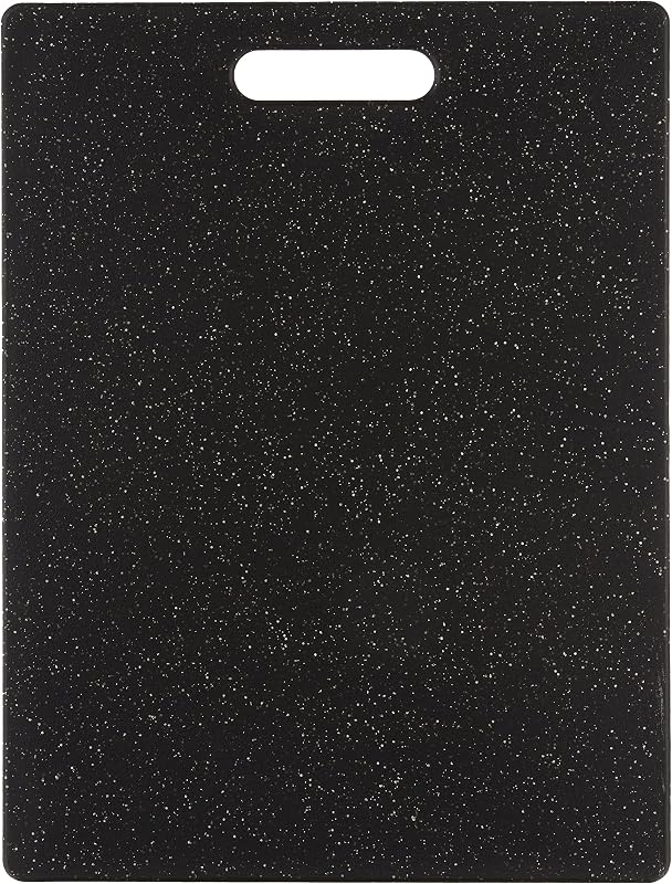 Dexas Grippboard Poly Cutting Board in Midnight Granite, 11 x 14.5 Inch Non-Slip Kitchen Cutting Board with Rubber Feet, Dishwasher Safe BPA-Free Chopping Board Made in USA