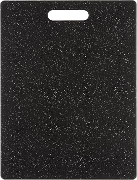 Dexas Grippboard Cutting Board with Non-Slip Feet, 11 by 14.5 inches, Dark Granite pattern and Black Pack of 6