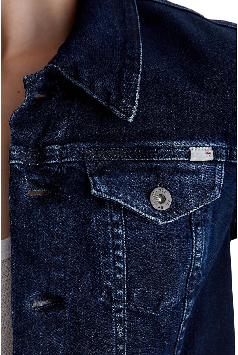 womens Robyn Fitted Denim Jacket - Image 3