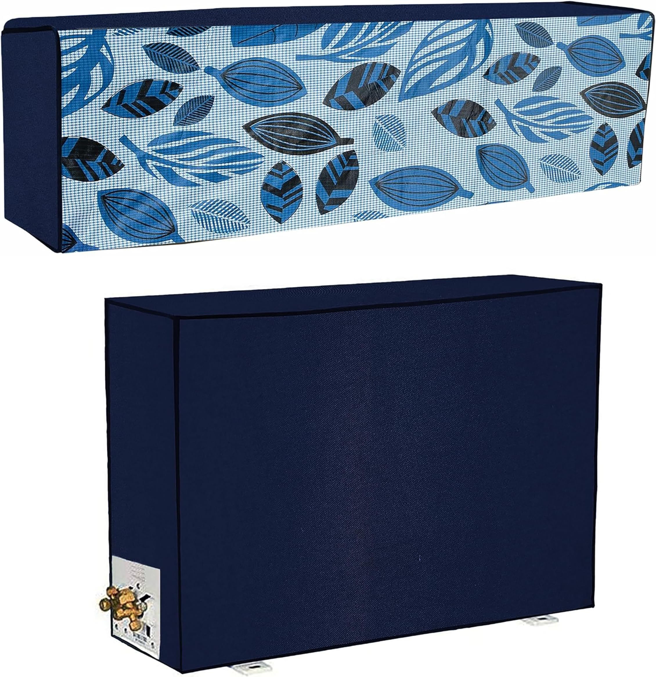 Yellow Weaves 100% Waterproof and Dust proof Split AC Cover for 1.5 Ton (Blue)