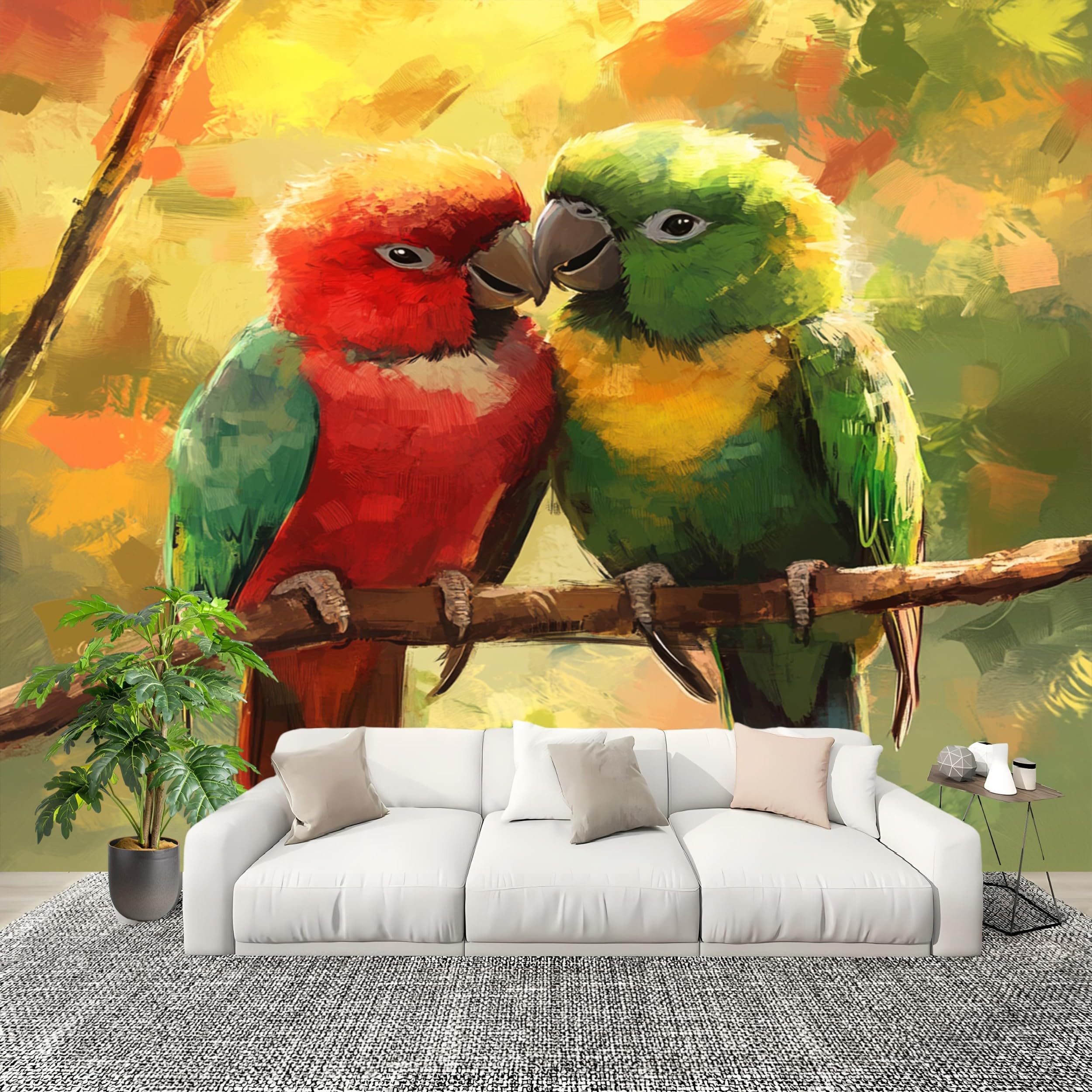 Papier Peint Panoramique Animaux pour Chambre Garçon et Fille