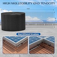 Vista 5 de Panel solar de 8 pulgadas x 100 pies, protector de pájaros para paneles solares con 100 sujetadores de acero inoxidable, alambre de red de paloma