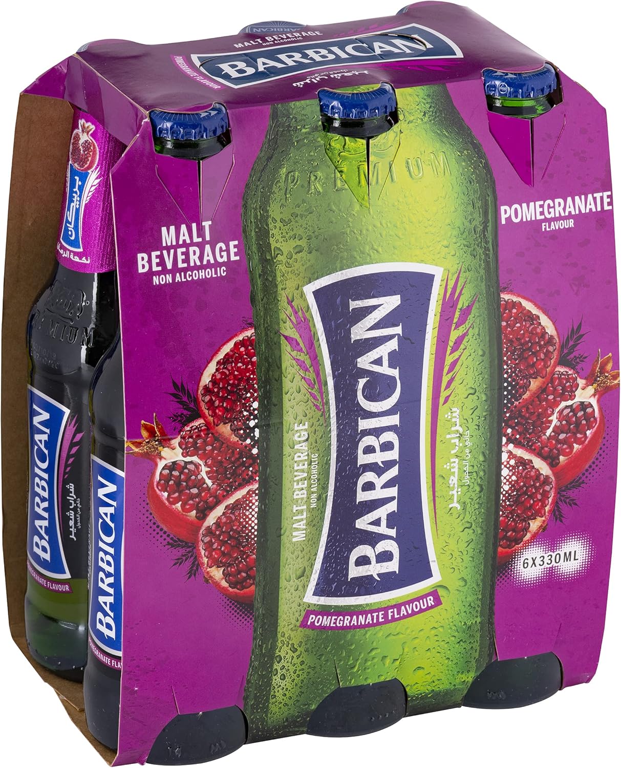 Barbican Pomegranate Malt Beverage, 330 ml Pack of 6 Amazon.co.uk