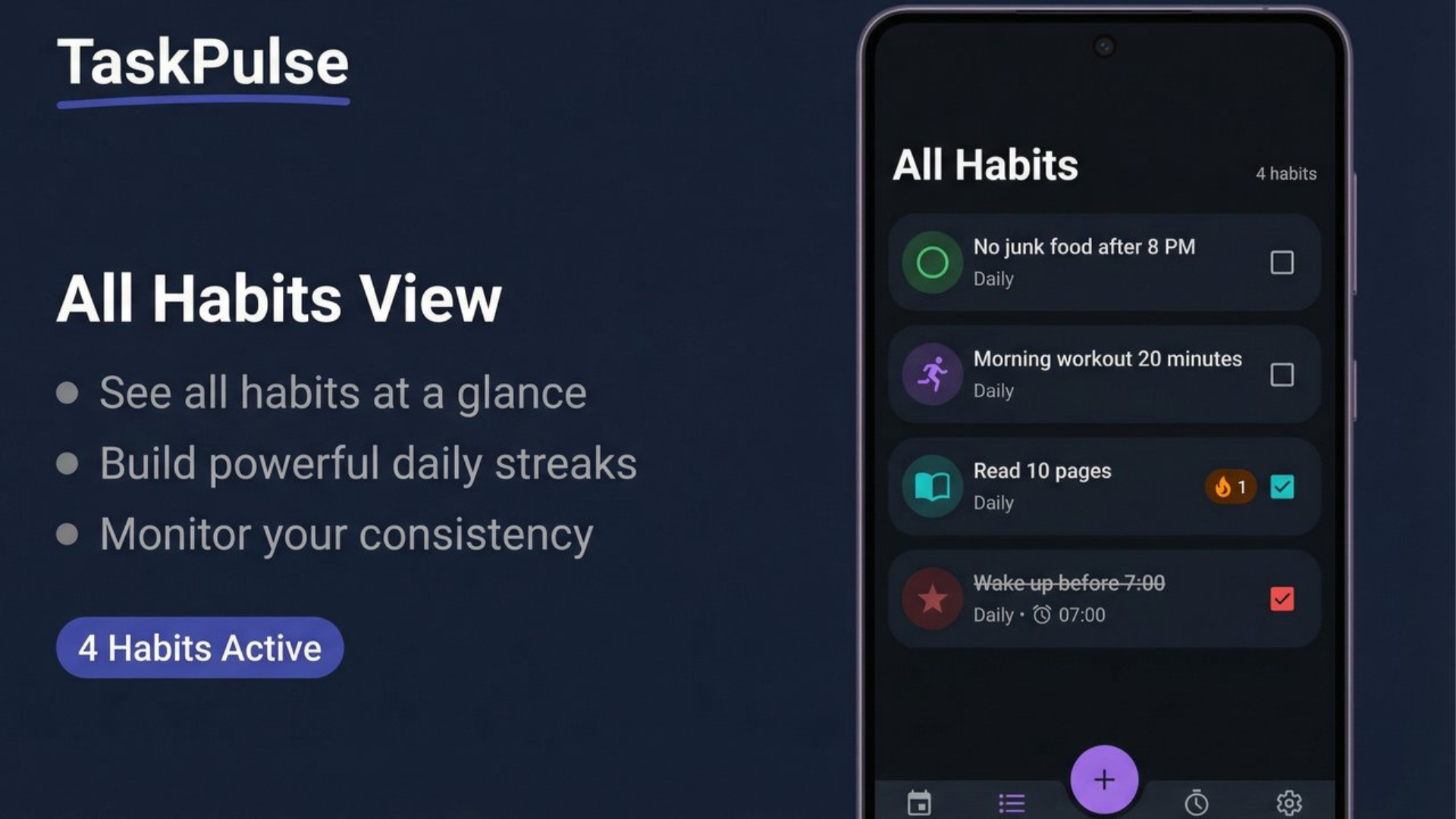 TaskPulse - Habit Tracker & Daily Task Organizer - App on Amazon Appstore