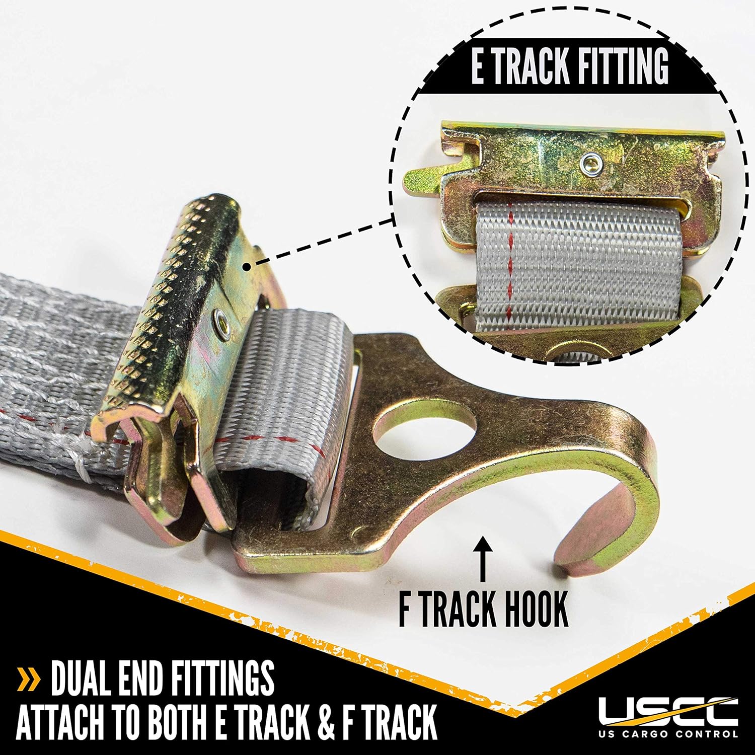 Up To 40% OFF US Cargo Control E Track Ratchet Strap with F Track Hooks and Spring E-Fittings - 2 Inch X 16 Foot Gray E Track Strap - Easily Secure Cargo in an Interior Van Trailer - 4 Pack Best Review US Cargo Control E Track Ratchet Strap with F Track Hooks and Spring E-Fittings - 2 Inch X 16 Foot Gray E Track Strap - Easily Secure Cargo in an Interior Van Trailer - 4 Pack