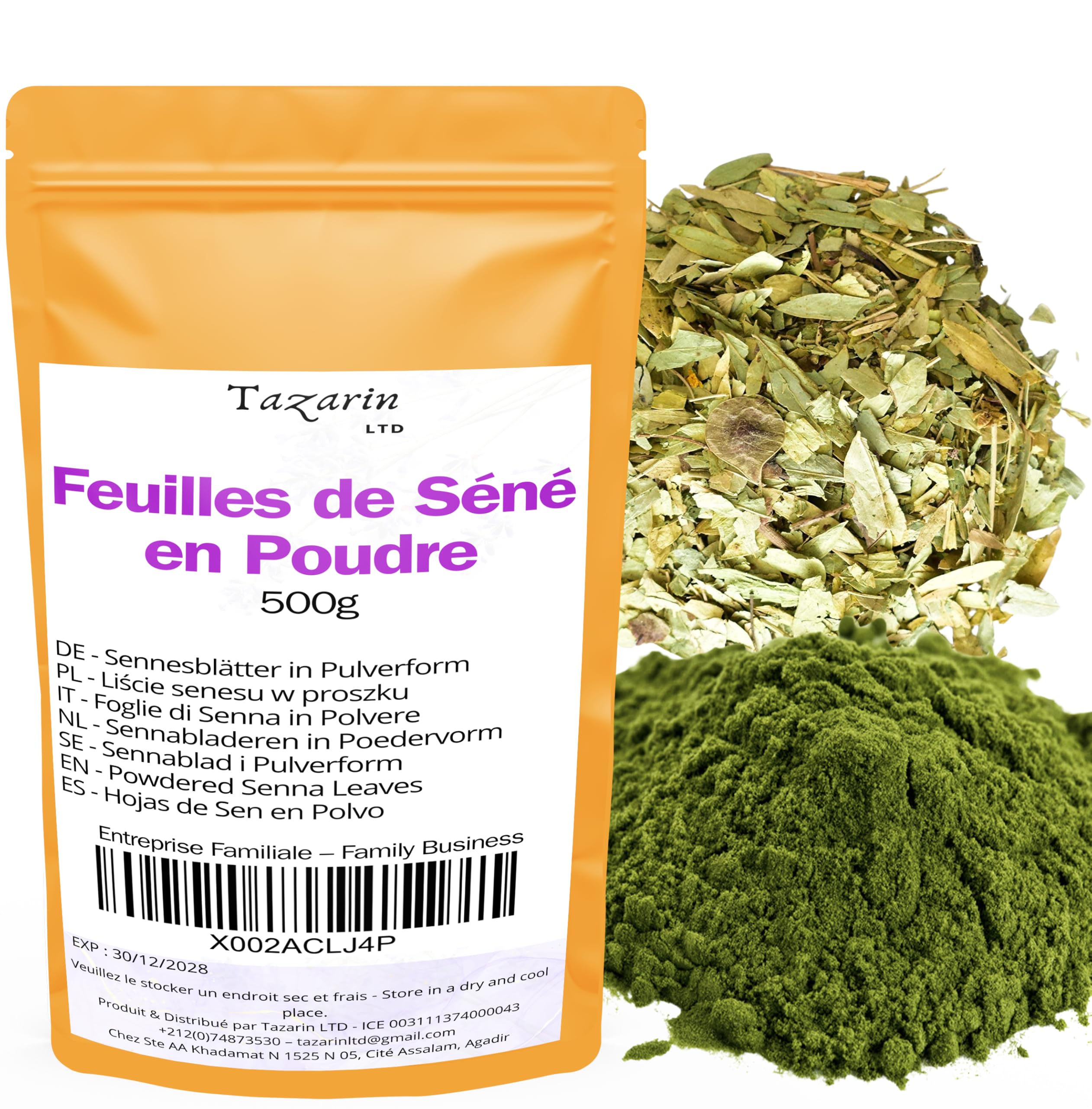 Poudre de séné pour soulager la constipation sachet 500g - 6