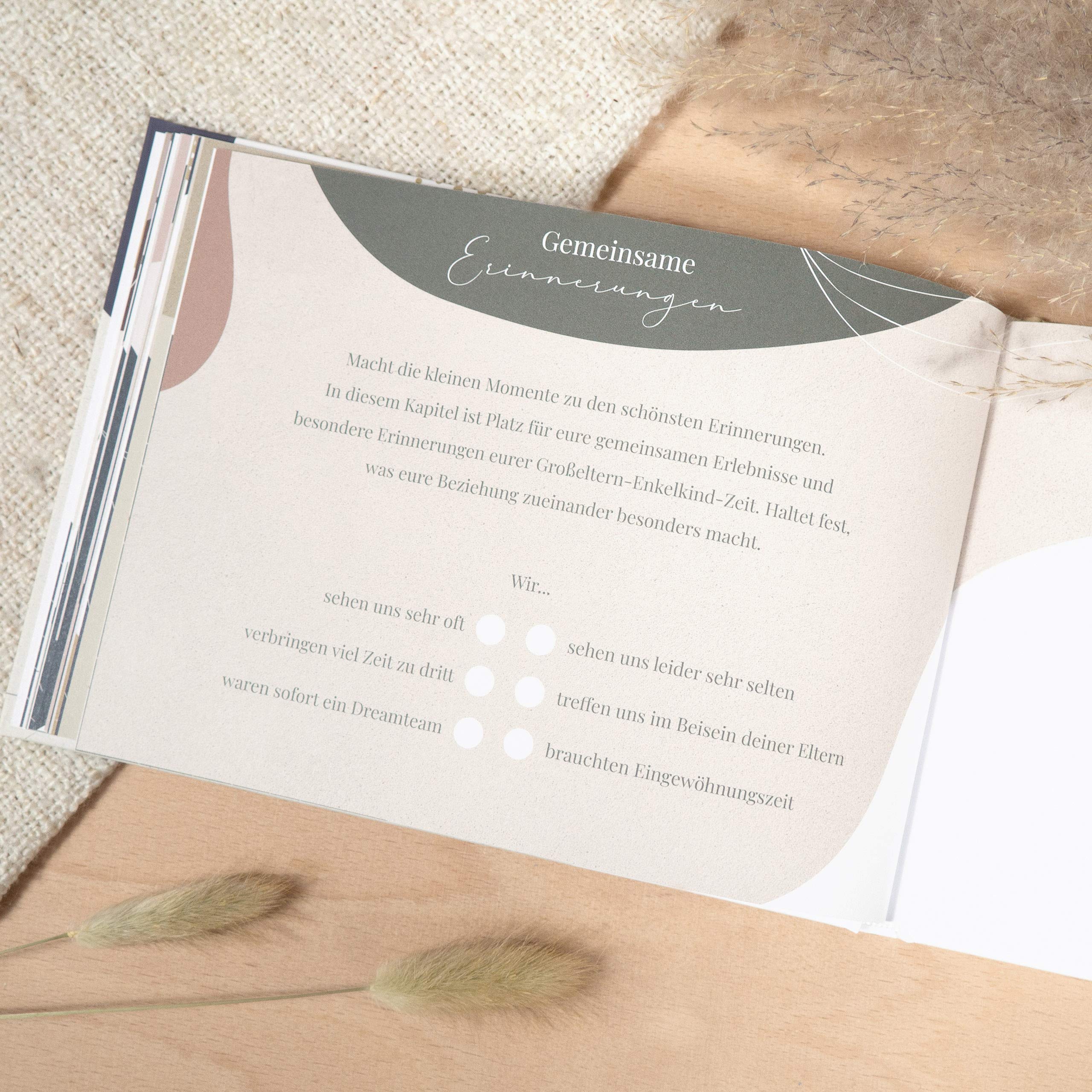 mintkind® "Mein liebes Enkelkind" Fotoalbum zum selbstgestalten Baby I Schwangerschaft verkünden Geschenke für Oma I Erinnerungsbuch Baby Enkel I Opa Geschenk Geburt I Beste Oma Geschenke für Opa
