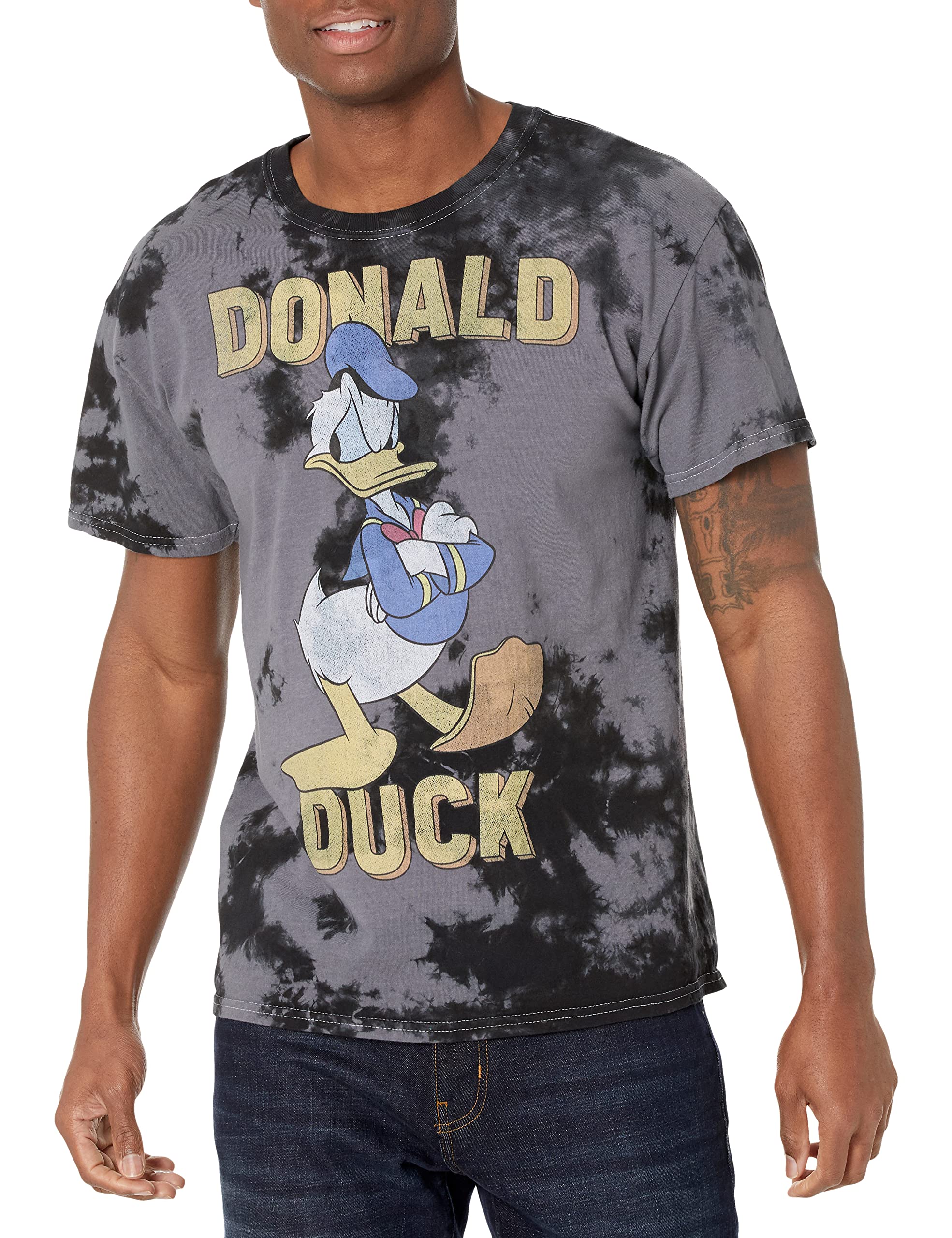Disney Characters Donald Duck Young Men's Short Sleeve Tee Shirt