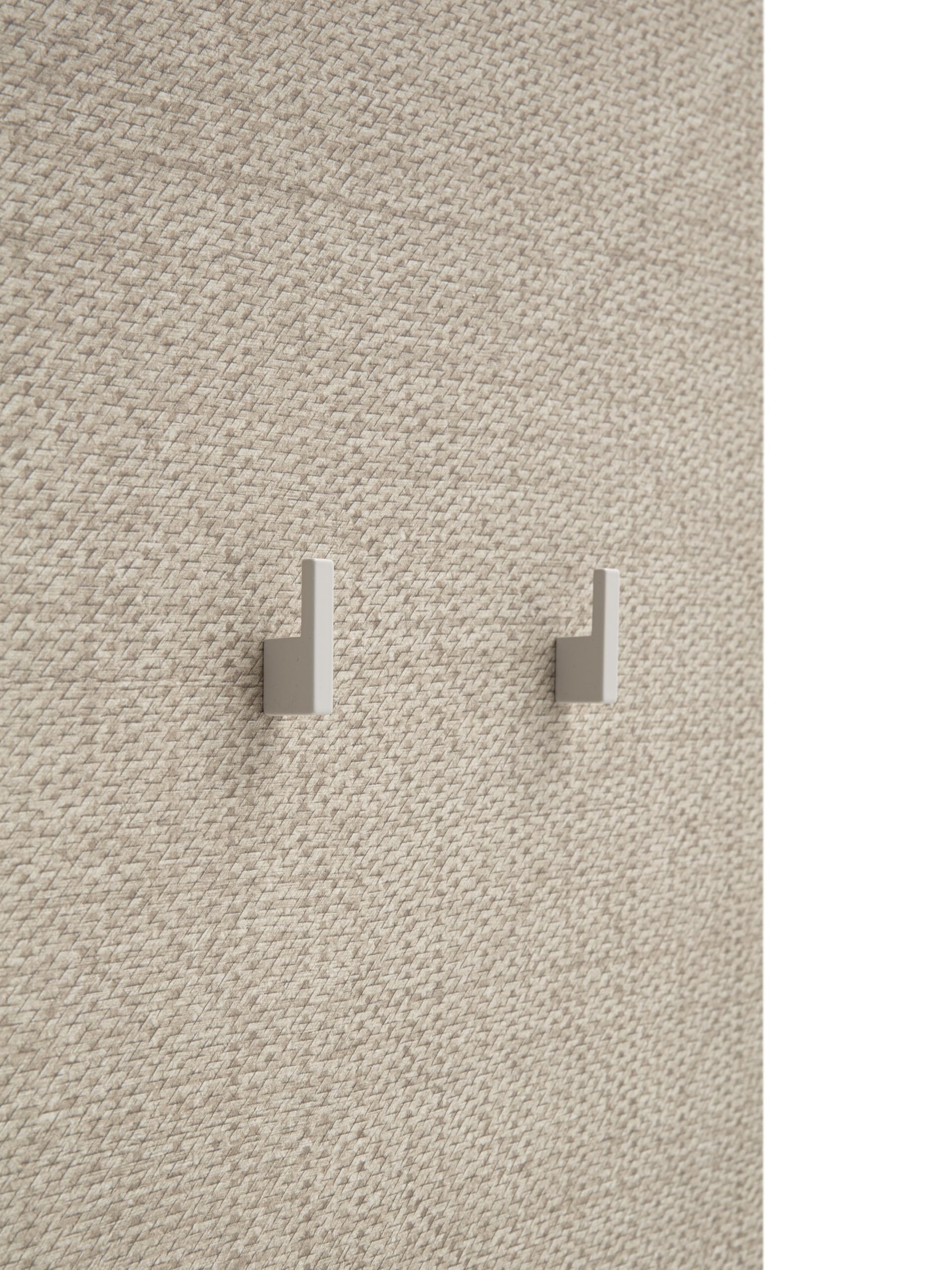 Schildmeyer Hakenpaneel Edno 159985, cremebeige/Canasta Dekor, 50 x 20,9 x 110,6 cm