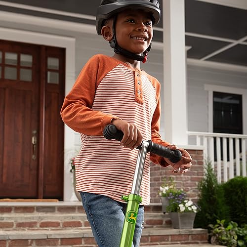 Miniatura 6 de TOMY John Deere - Patinete de aluminio para niños y niñas, incluye ruedas iluminadas y altura ajustable para niños en crecimiento, para edades de 5