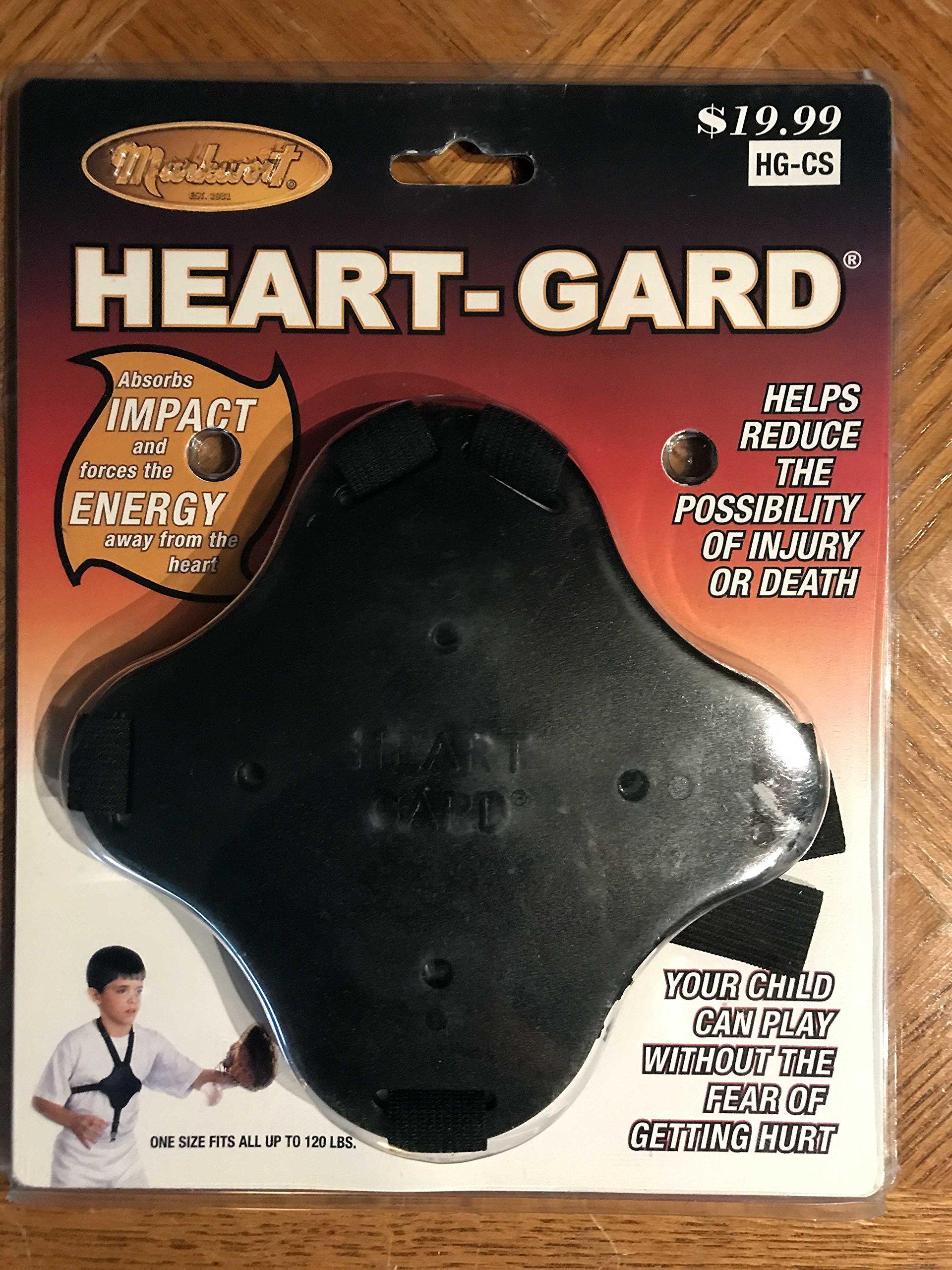 Heart-Gard Chest Protection with Straps, Black