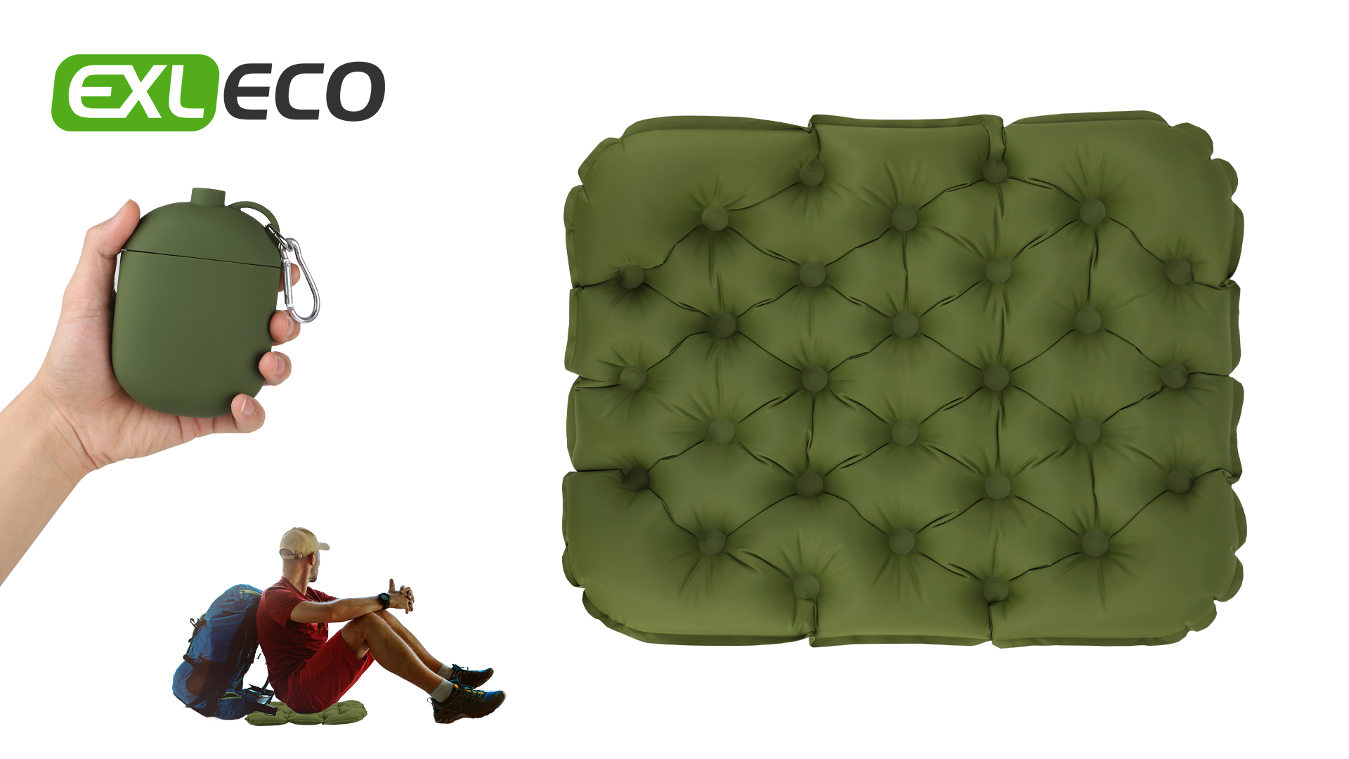 Cuscino Gonfiabile Per Esterno - Impermeabile, Con Pompa Integrata, Per Campeggio E Trekking - Foto 8