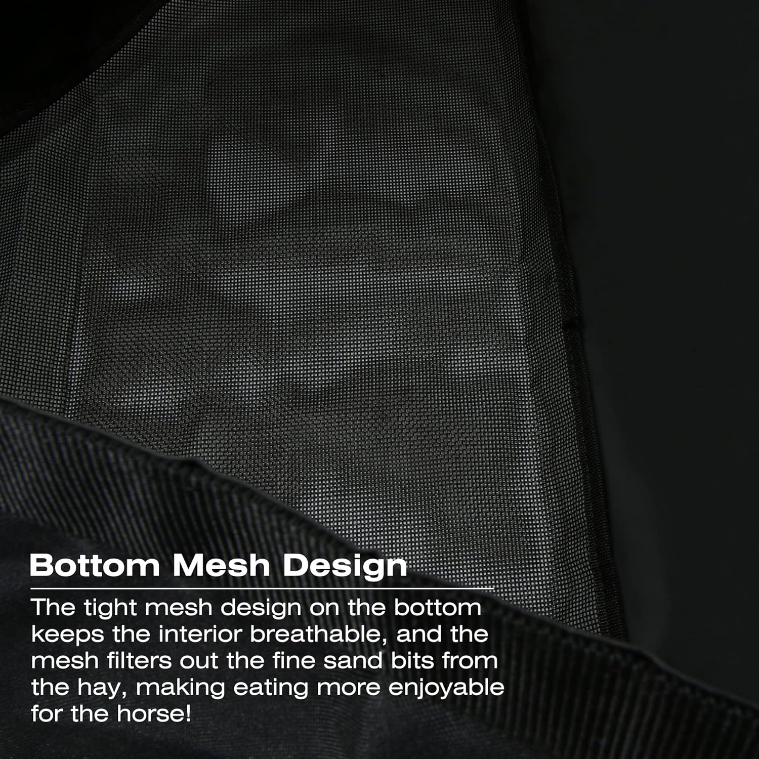 ASOOLL Horse Corner Hay Feeder with Large Capacity, Mesh Bottom and Metal Snaps, Fit for Horse Trailer Stall