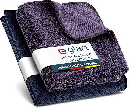 Glart 4432K Microfiber Cloth Set, Fishskin & Drying Cloth for Glass Care